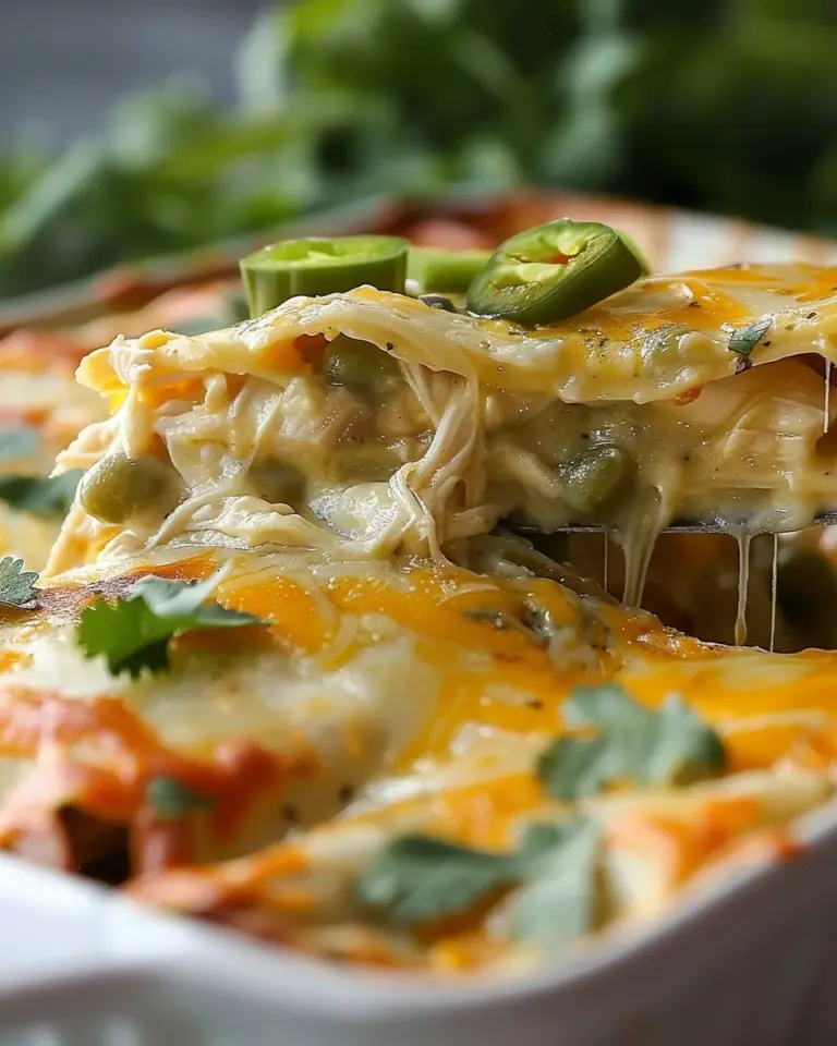Savor Easy Green Chile Chicken Enchilada Casserole Tonight
