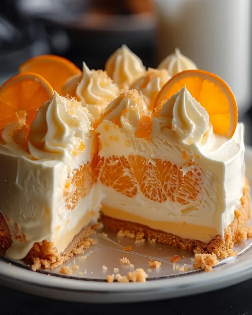 Orange Creamsicle Ice Cream Cake Recipe
