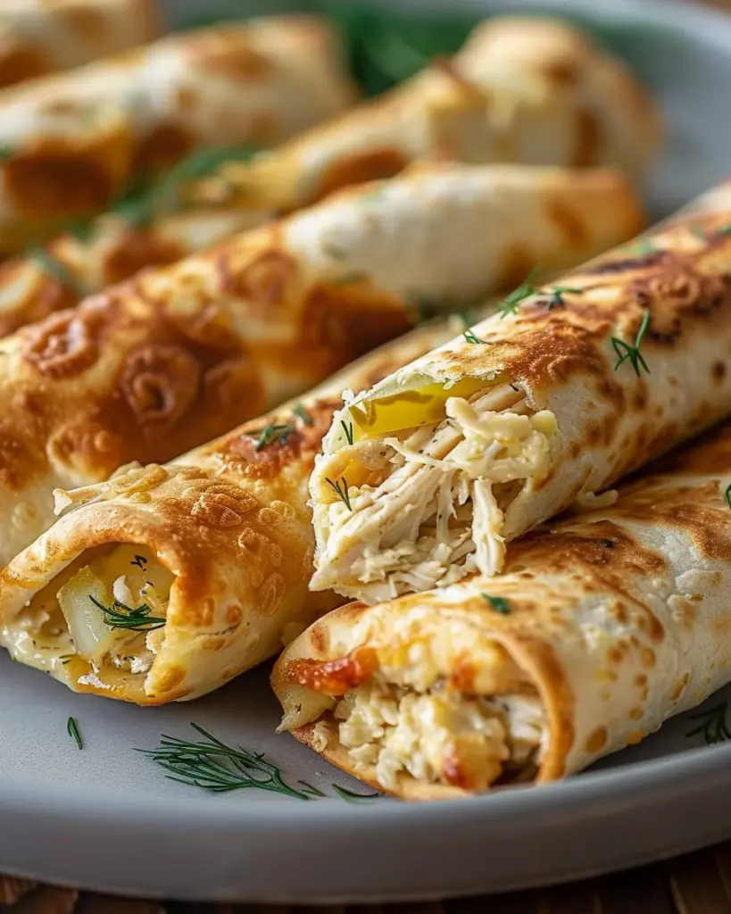 Dill Pickle Ranch Chicken Taquitos
