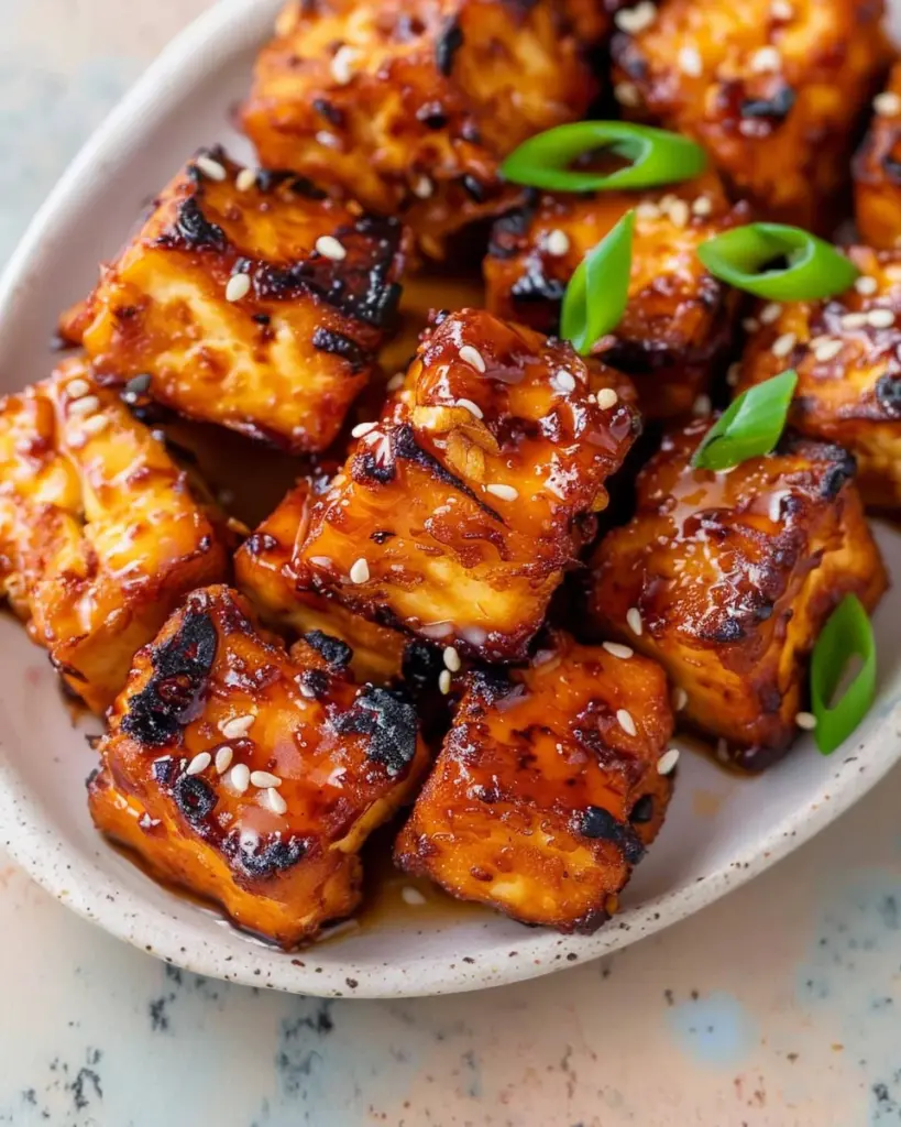 Air Fried Miso Sesame Tofu