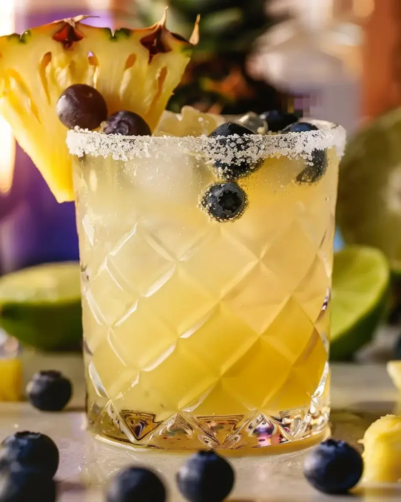 Pineapple Blueberry Margarita