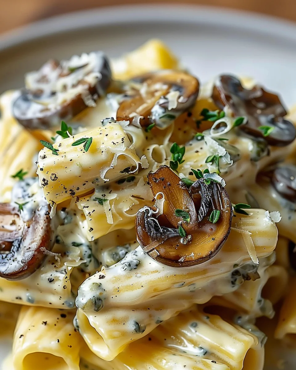 Gorgonzola Truffle Cream Mushrooms