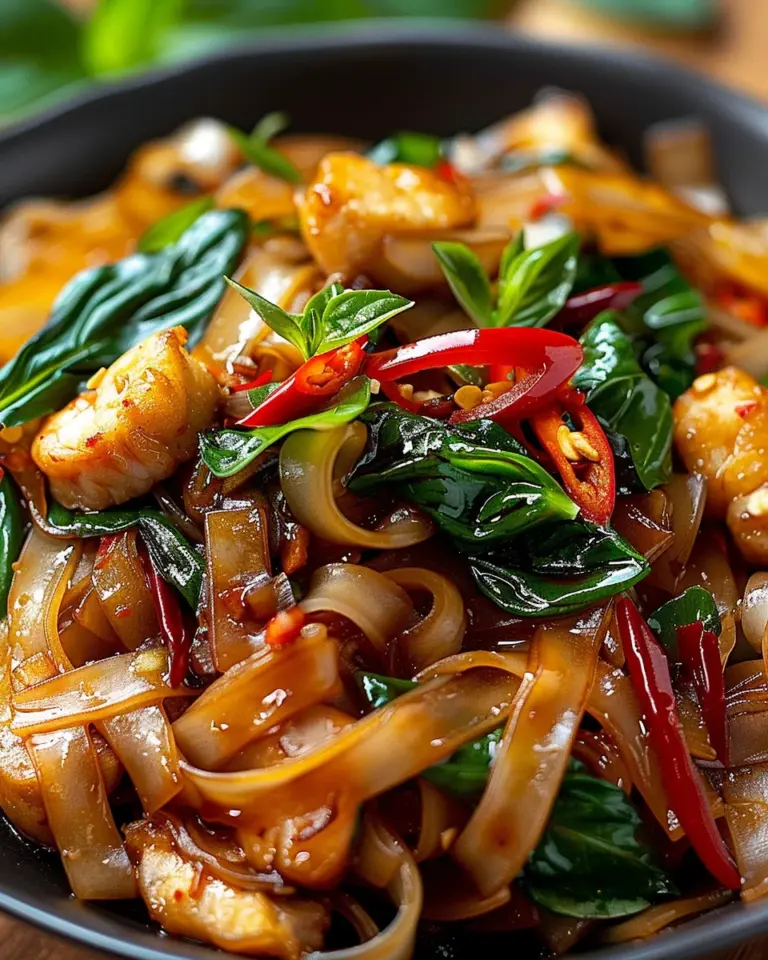 Street Style Thai Drunken Noodles: The Ultimate Amazing Recipe