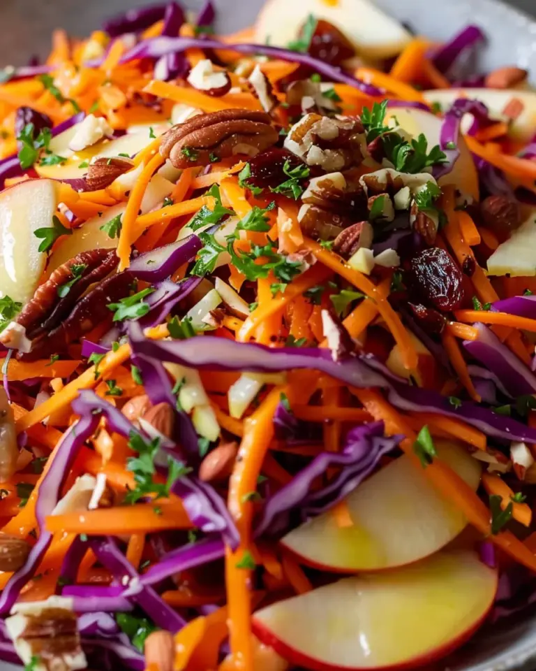 Crunchy Apple Carrot Salad with Creamy Citrus Dressing