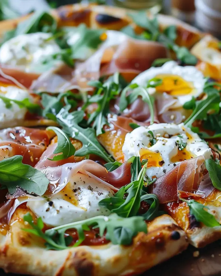 Prosciutto and Honey Burrata Pizza Recipe