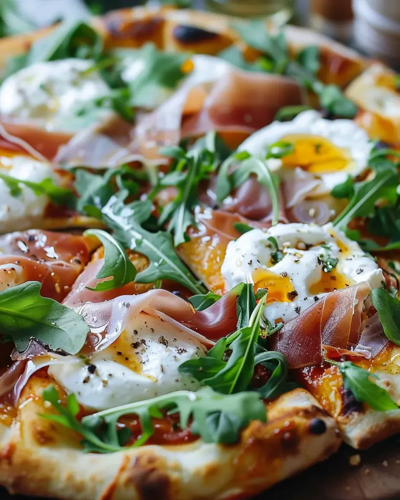 Prosciutto and Honey Burrata Pizza Recipe