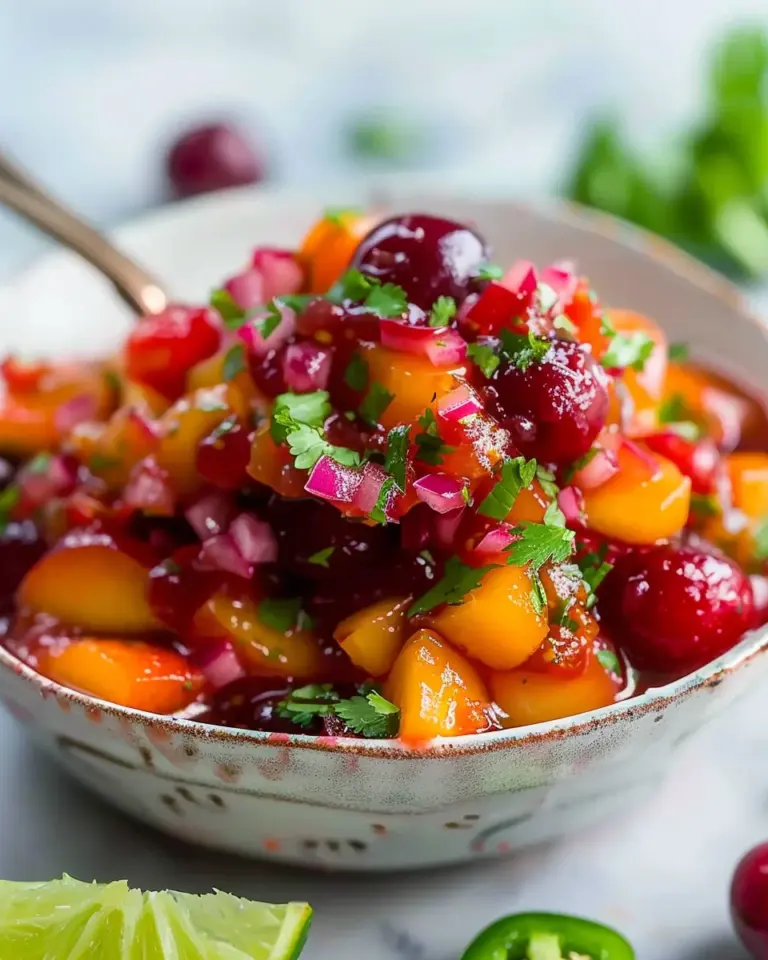 Delicious Peach Cherry Salsa – theamazingfood