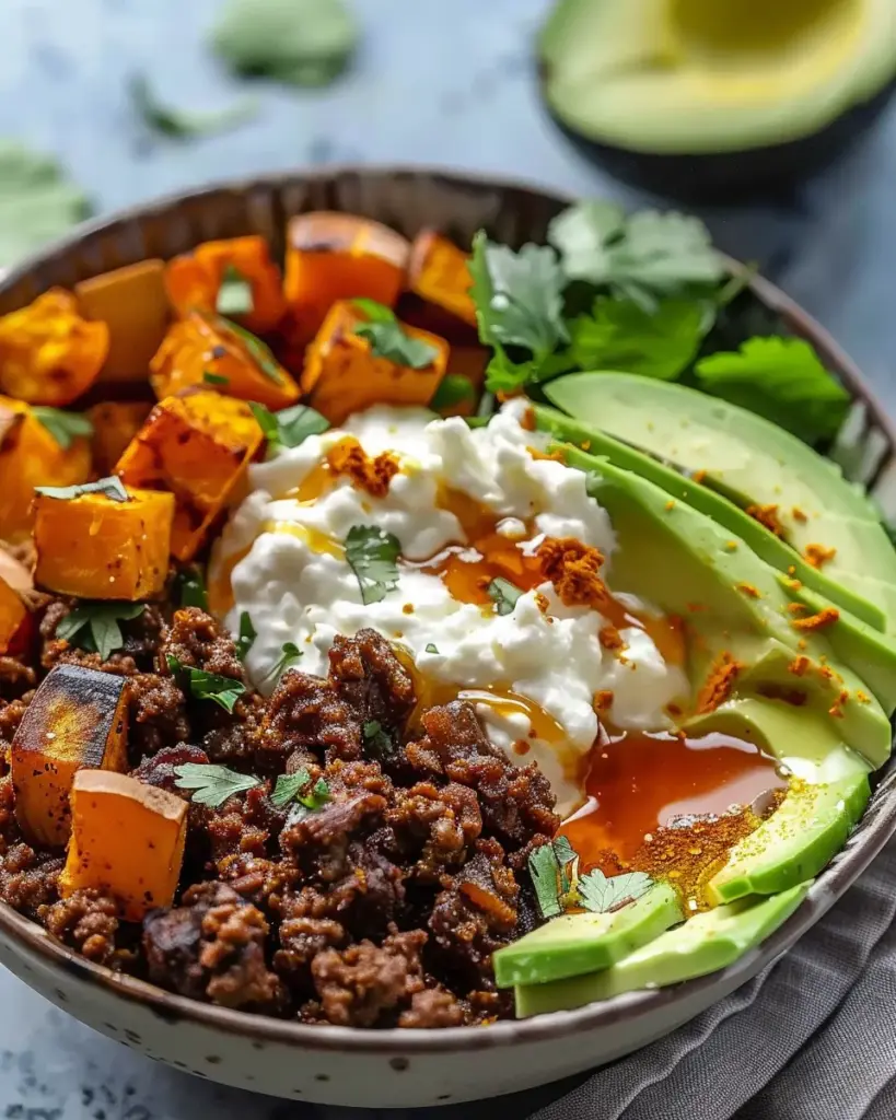 Spicy Cottage Cheese Taco Bowls