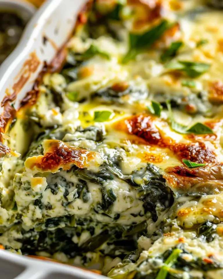 Spinach and Pepperoncini Baked Feta Dip