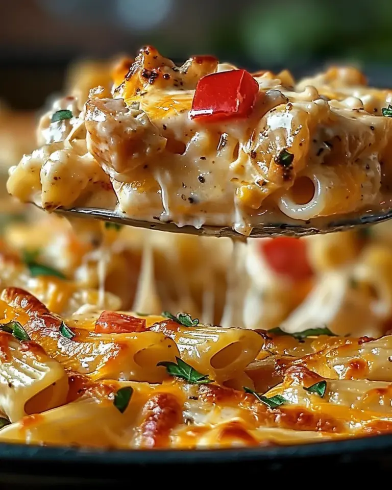 Cajun Cream Cheese Chicken Pasta Bake