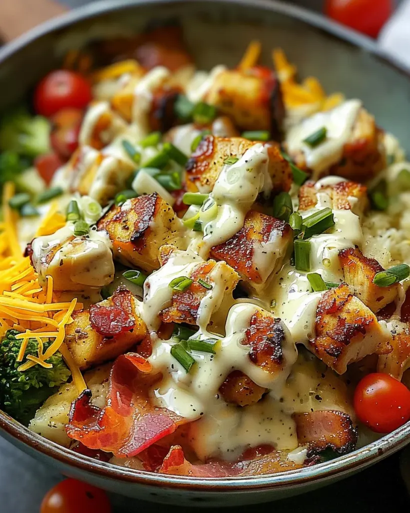 Irresistible Chicken Bacon Ranch Keto Bowls in 40 Minutes