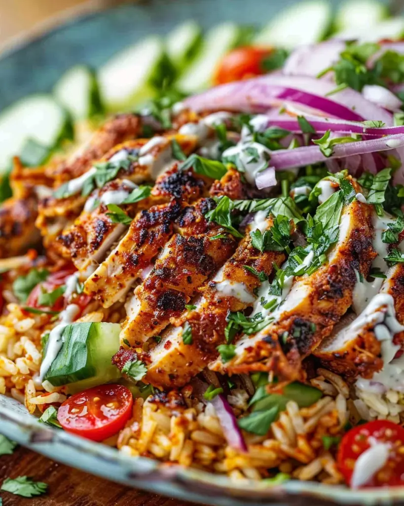 Chicken Shawarma Crispy Rice Salad – Easy Middle Eastern Dinner Recipe