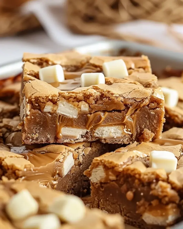 Chewy Biscoff Blondies: 8 Irresistible Steps with Gooey Centers
