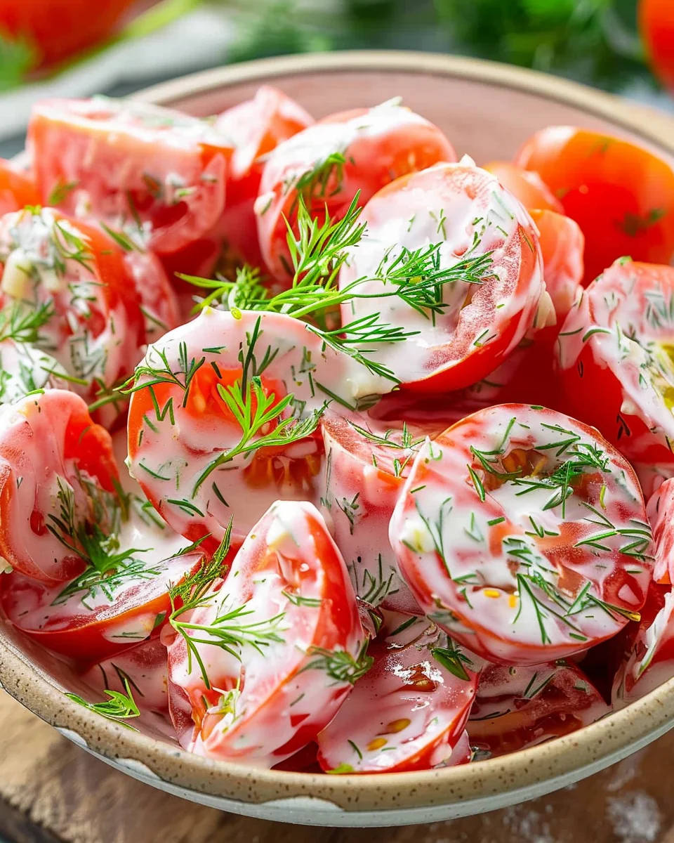 Tomato Garlic Salad