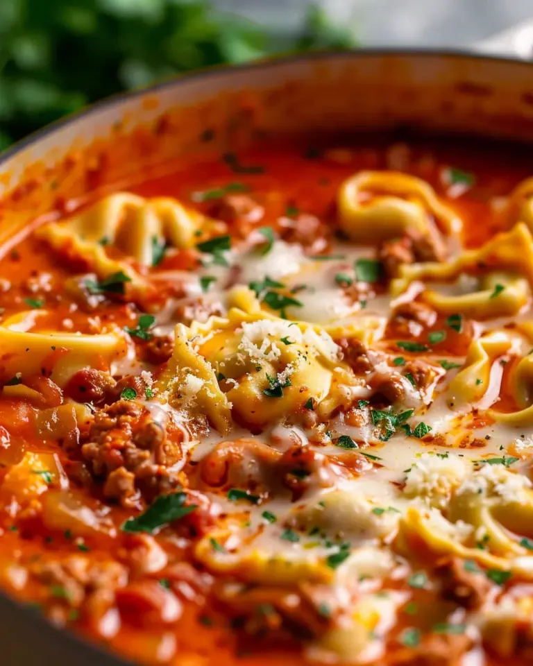Homemade Lasagna Soup with Tortellini – Alrightwithme