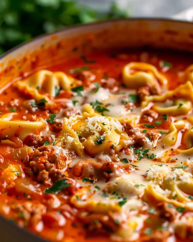 Homemade Lasagna Soup with Tortellini – Alrightwithme