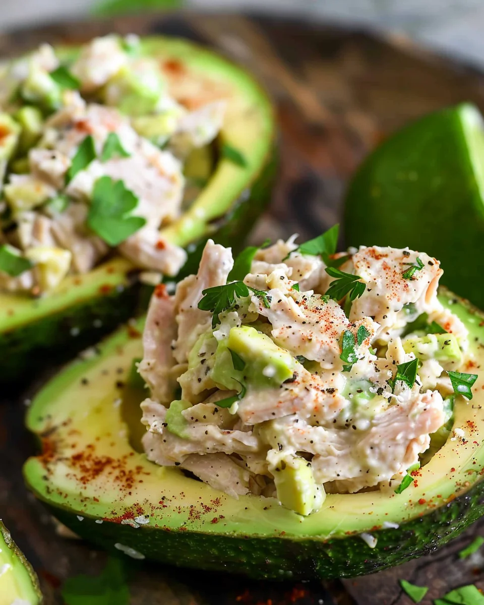 Chicken Salad Stuffed Avocado Recipe