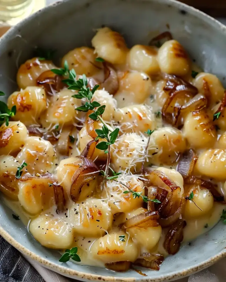 Buttery Gnocchi With Caramelized Onions And Gruyère Bliss