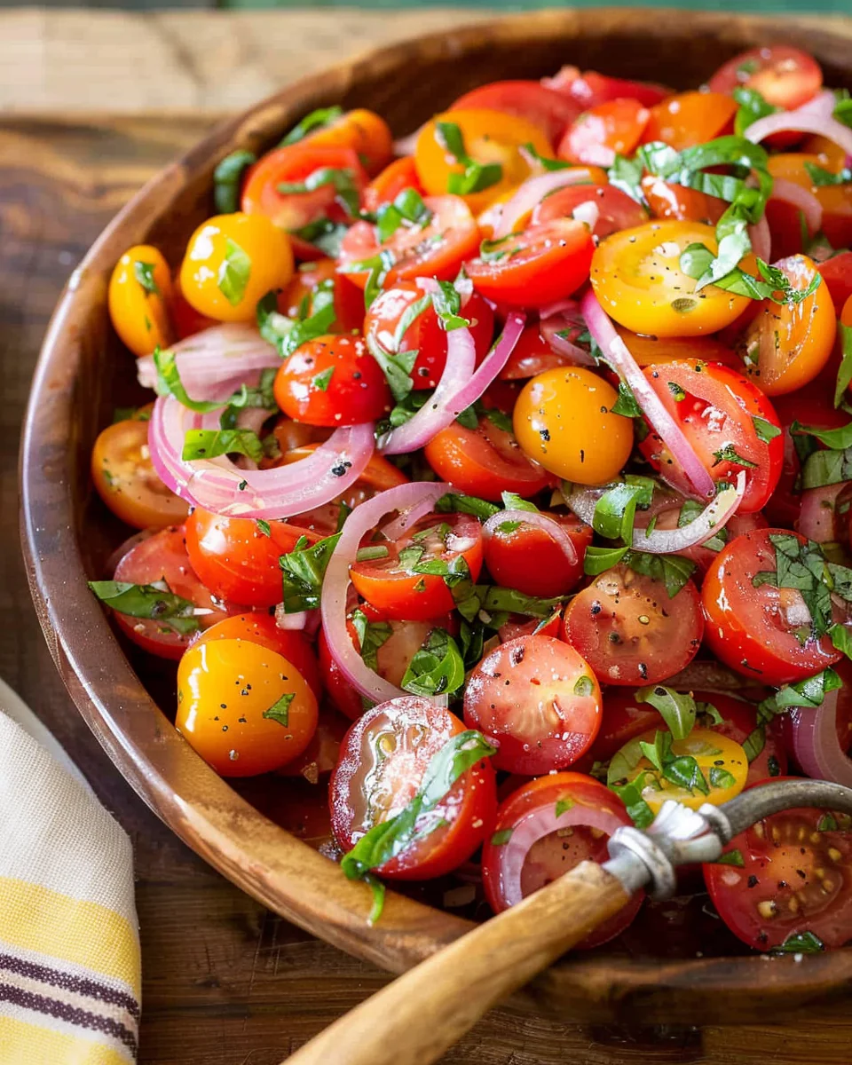 📋The Best Summer Cherry Tomato Salad Recipe