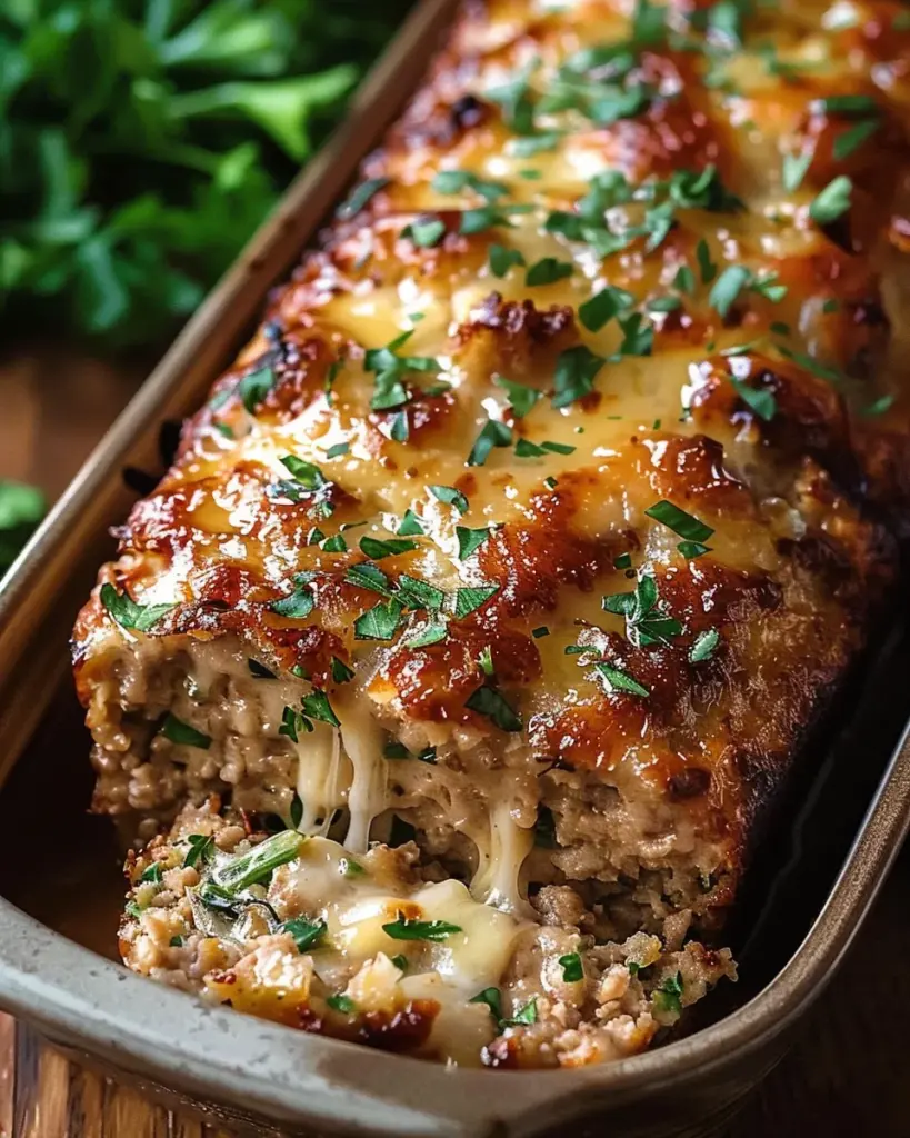Juicy Garlic Parmesan Chicken Meatloaf: Comfort Food Delight