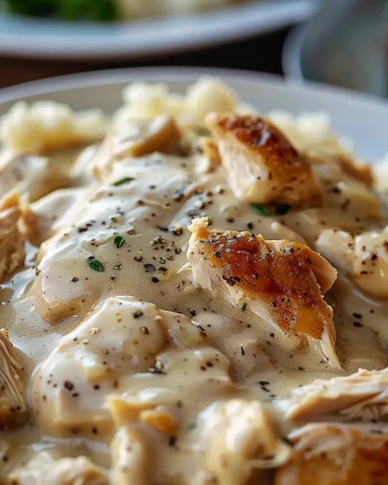 Slow Cooker Creamy Chicken & Gravy