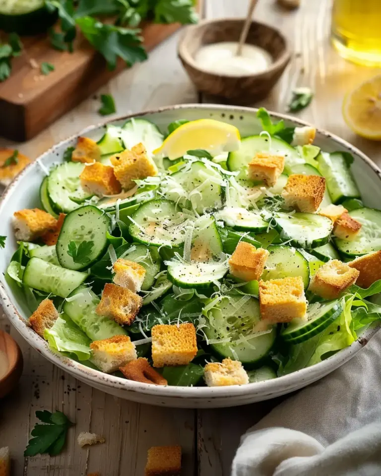 Cucumber Caesar Salad