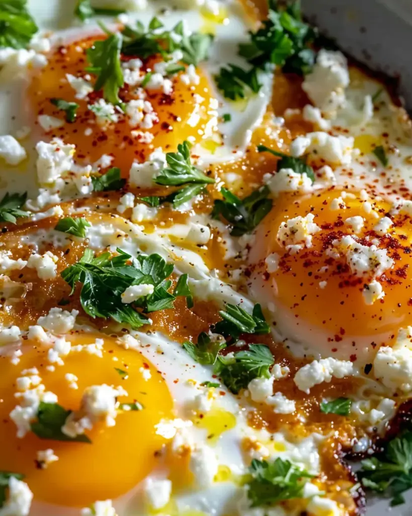 Crispy Feta Fried Eggs