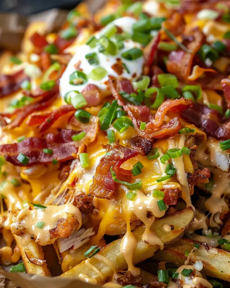 Dirty Chicken and Bacon Loaded Fries