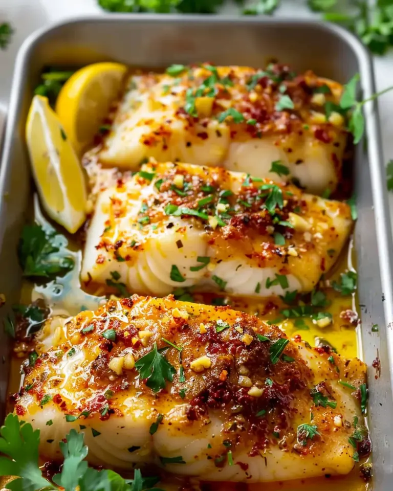 Gluten-Free Mediterranean Baked Cod with Lemon and Garlic