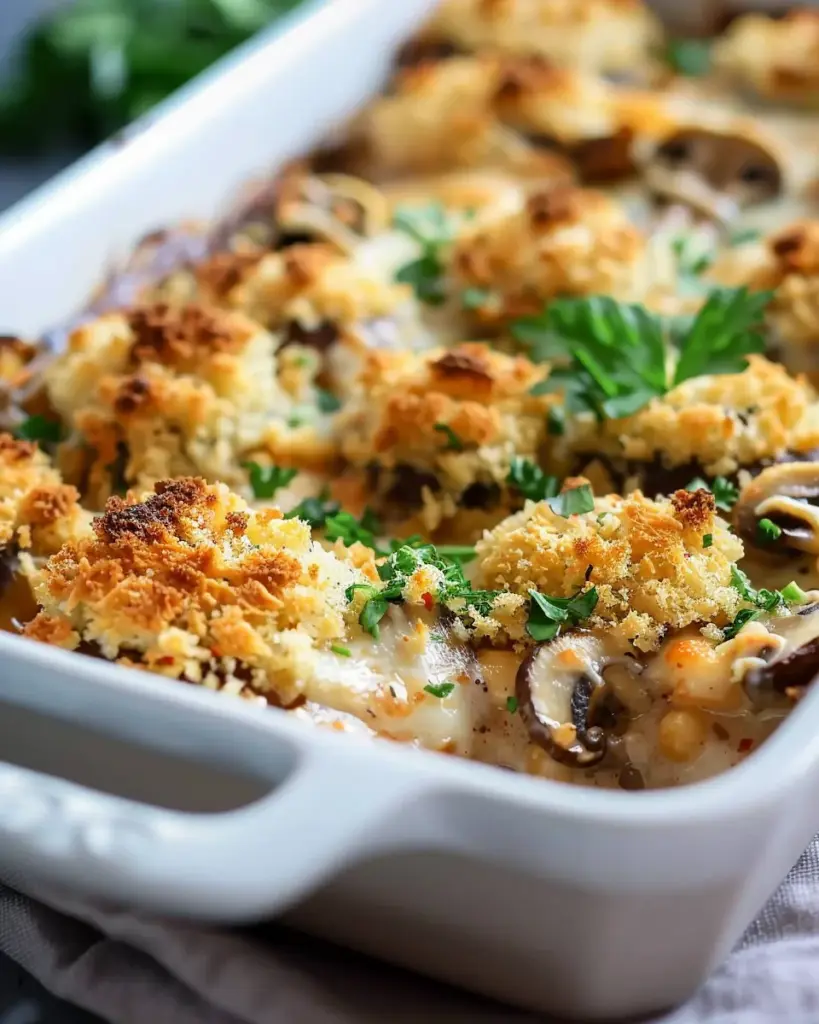 Stuffed Mushroom Casserole