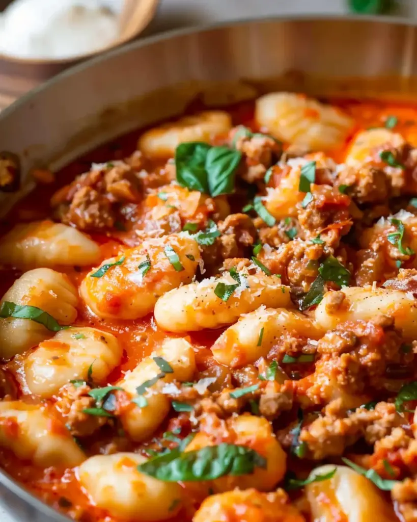 Delicious Ground Turkey Gnocchi Skillet