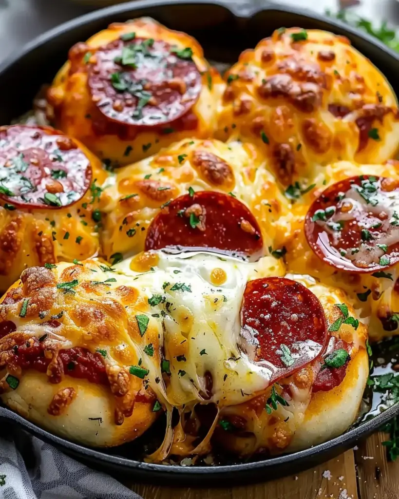 Cheesy Pepperoni Pizza Bombs