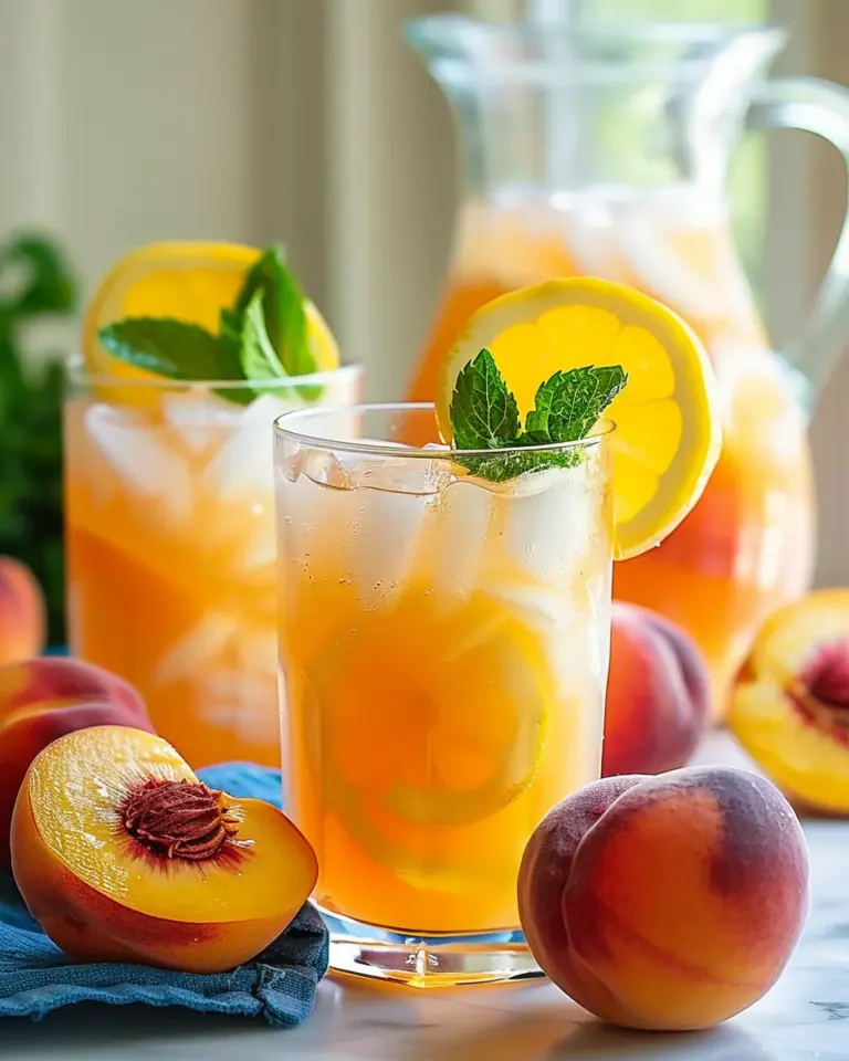 Refreshing Peach Lemonade