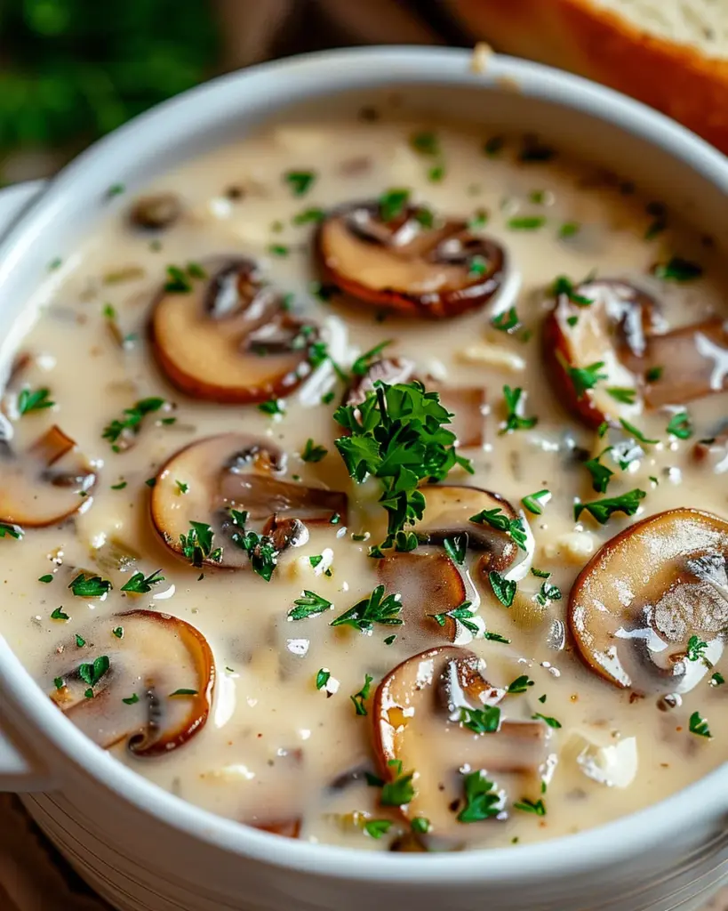 Cottage Cheese Mushroom Soup