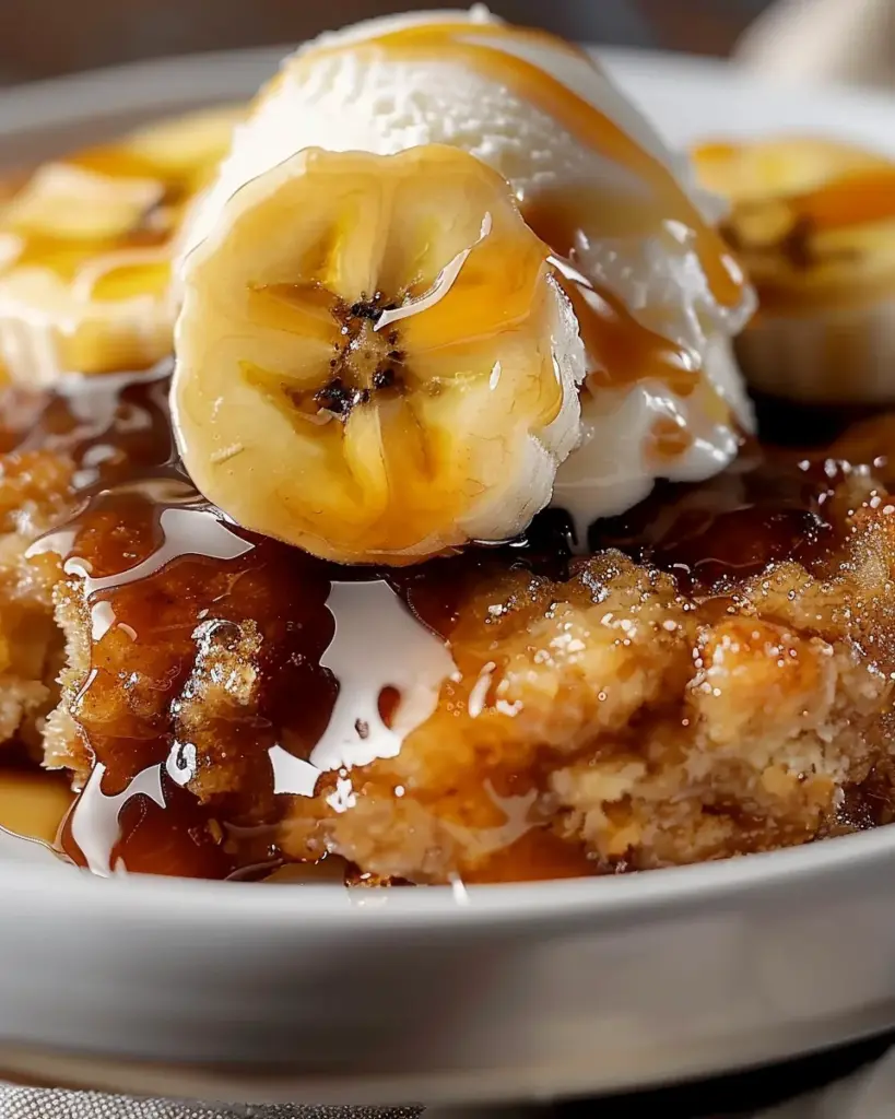 Bananas Foster Cobbler