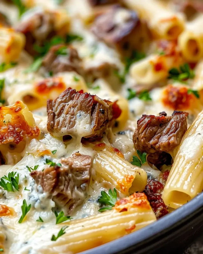 Steak & Blue Cheese Rigatoni Bake 4 5 2 37