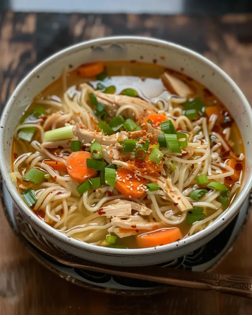 Aromatic Ginger Scallion Chicken Noodle Soup – Alrightwithme