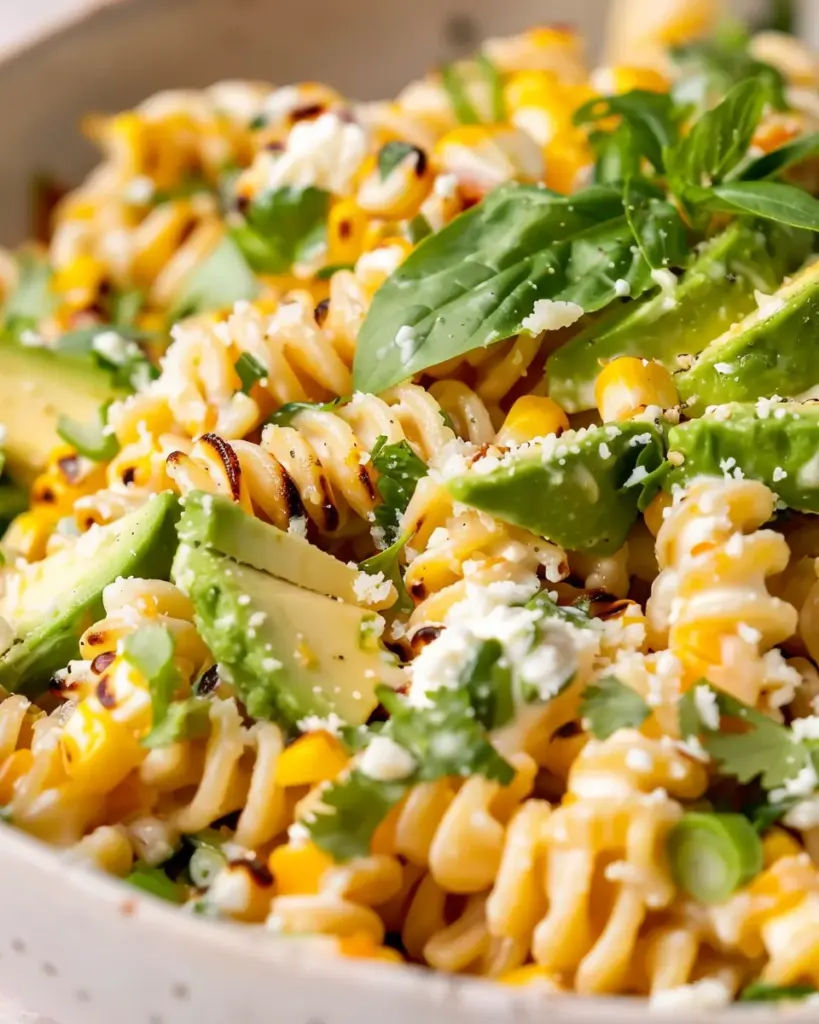 Creamy Street Corn Pasta Salad