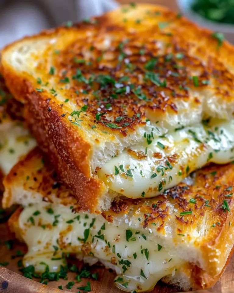 Garlic Bread Grilled Cheese
