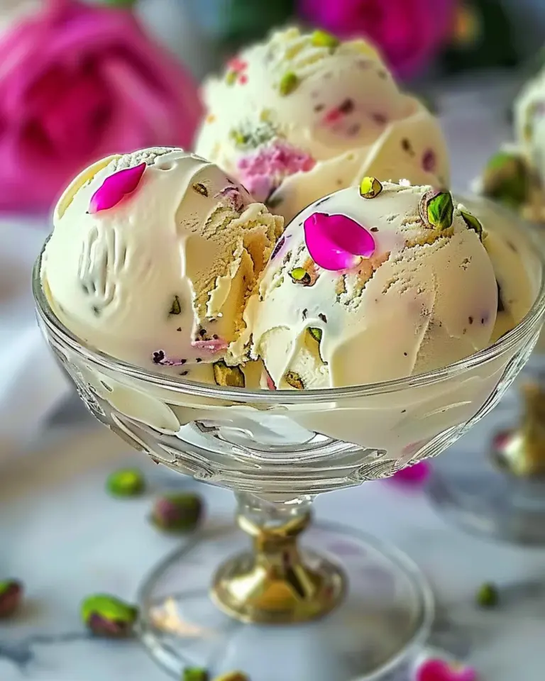 Rose Pistachio Cheesecake Ice Cream: An Incredible Ultimate Recipe