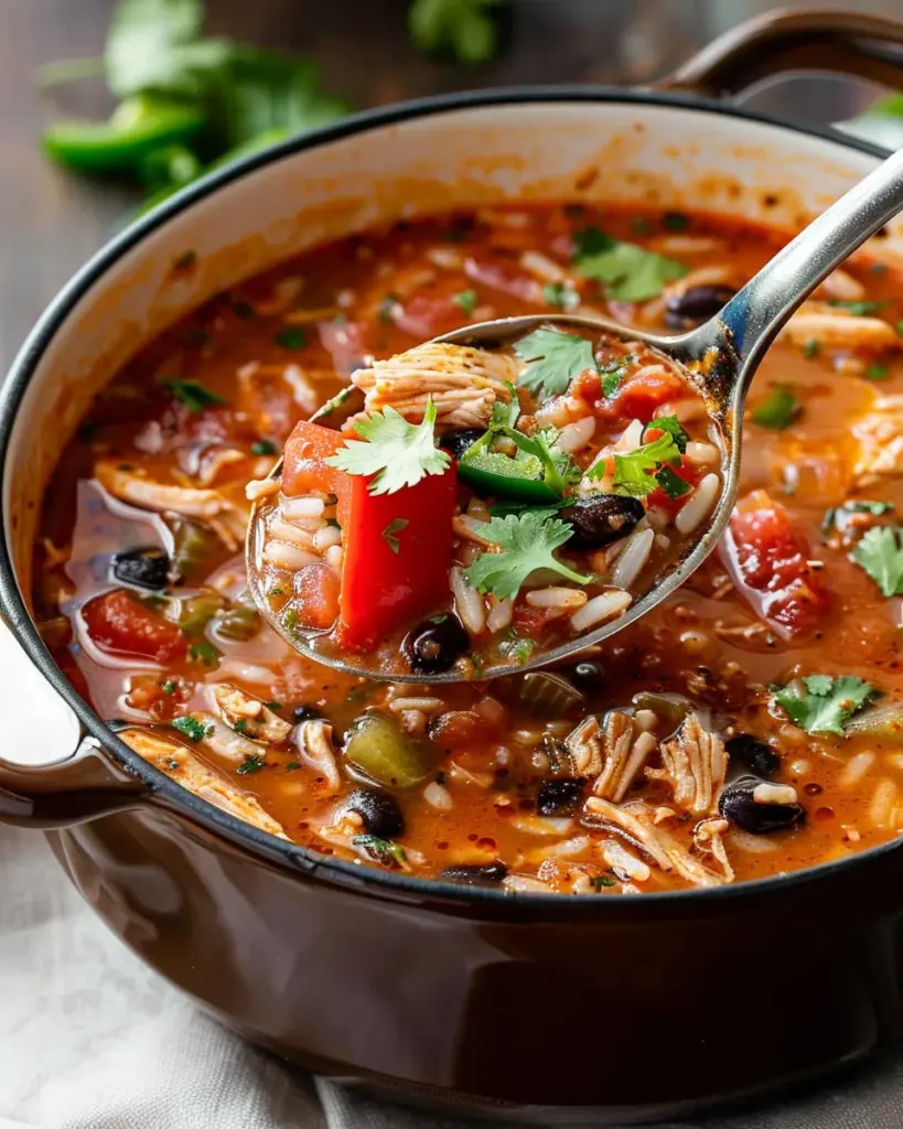 Chicken Tomato Rice Soup