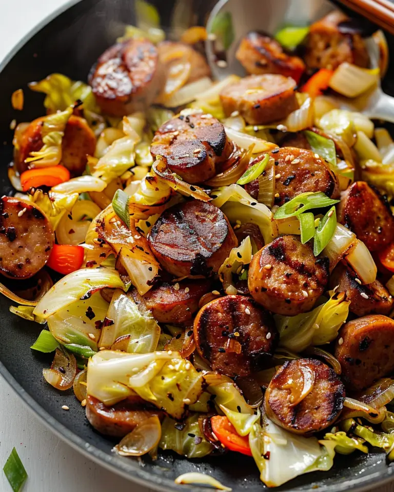 Sausage and Cabbage Stir Fry