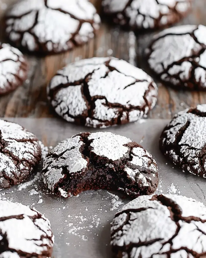 Chocolate Crinkle Cookies