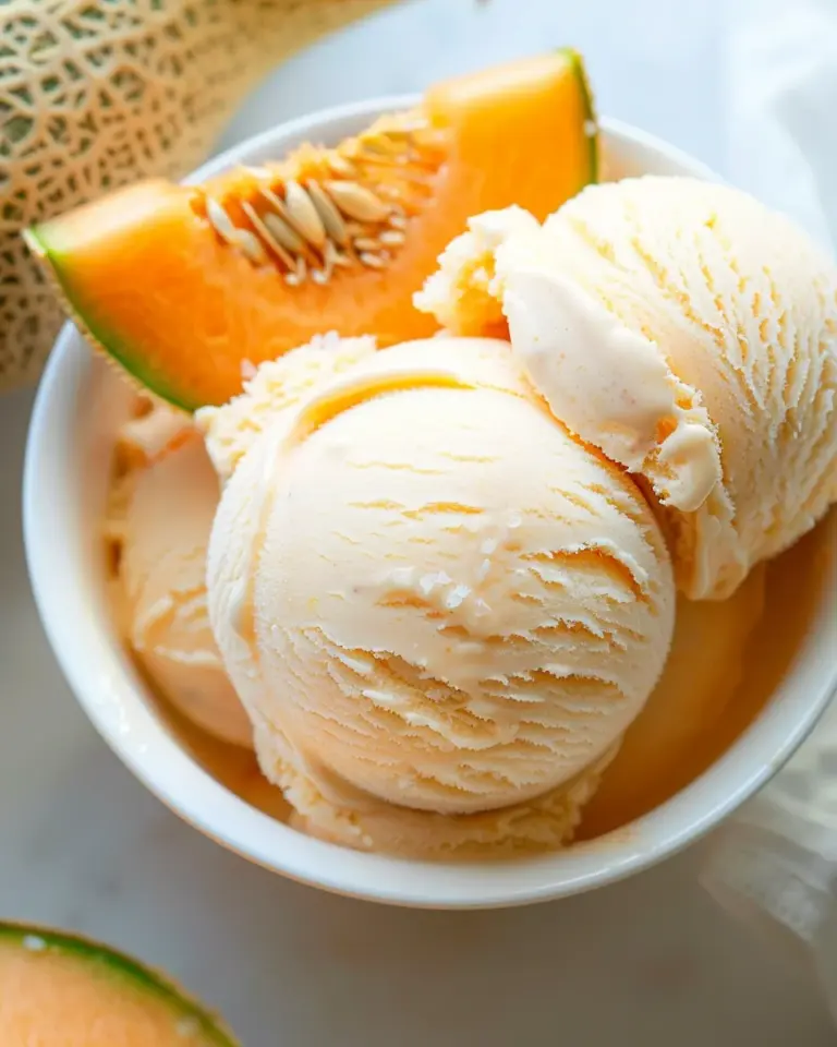 Cantaloupe Sea Salt Ice Cream