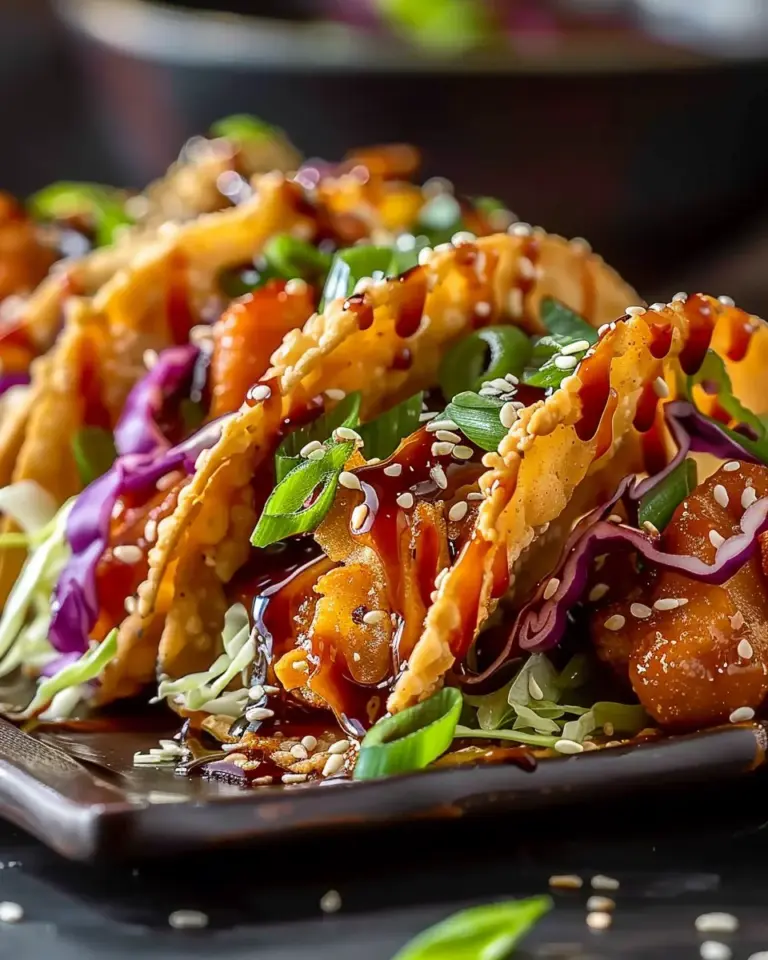 Crispy Chicken Wonton Tacos Recipe with Perfect Teriyaki Glaze