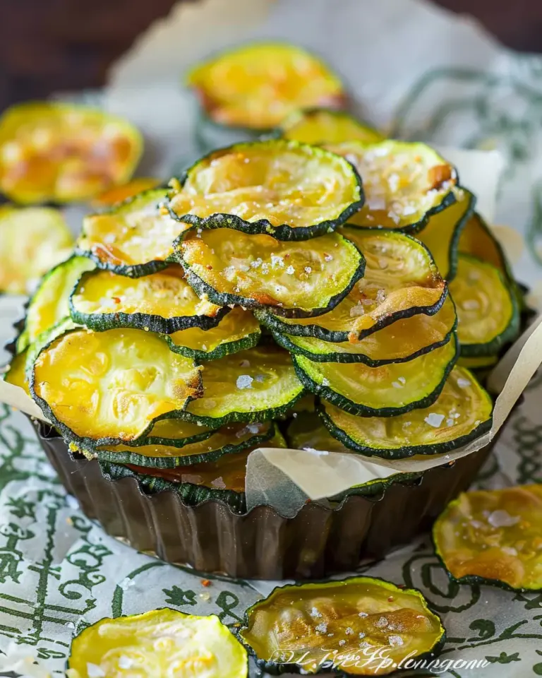 Salt and Vinegar Zucchini Chips