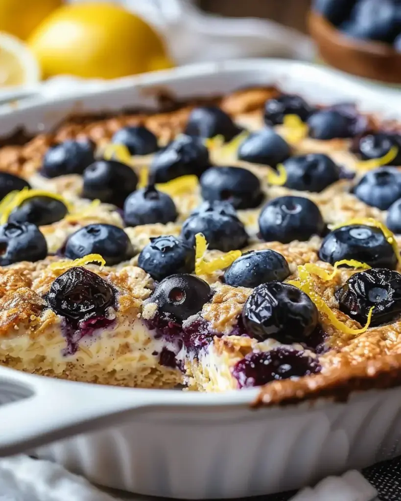 High-Protein Lemon Blueberry Breakfast Bake with Cottage Cheese: An Amazing Ultimate Recipe