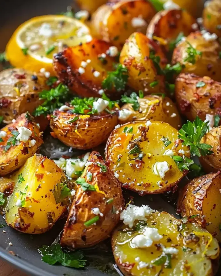 Greek Feta Roast Potatoes