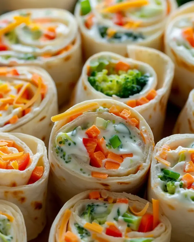 Fresh Vegetable Tortilla Roll Ups