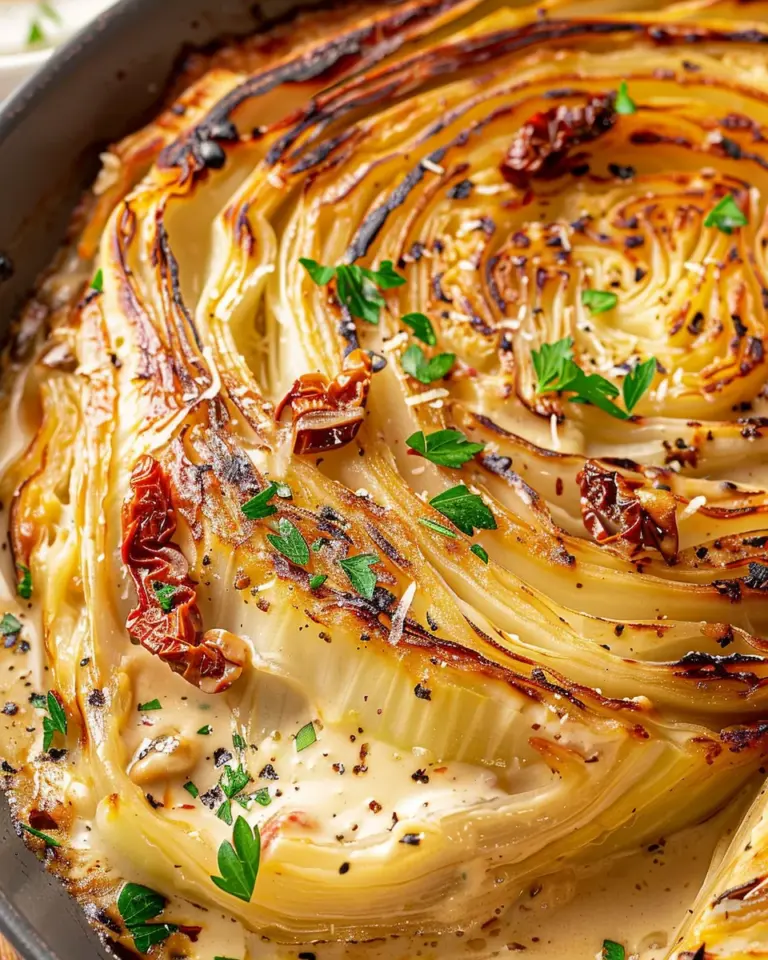 Marry Me Melting Cabbage with Creamy Tuscan Sauce